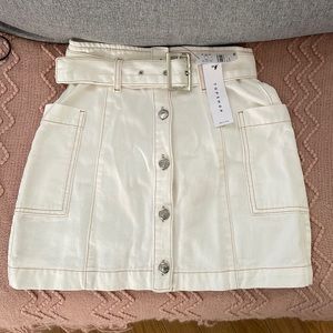NWTs Top Shop Belted Cargo Mini Skirt 0